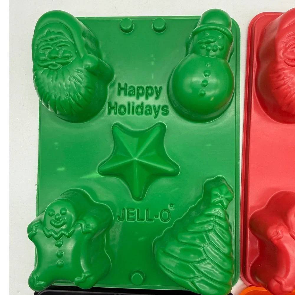 Vintage Jell-O Jigglers Molds Lot 5 Halloween Christmas Easter Holiday Trays